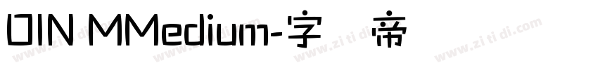 DIN MMedium字体转换